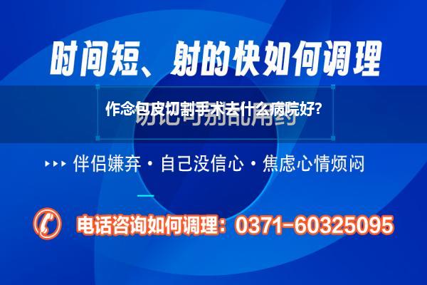 作念包皮切割手术去什么病院好?